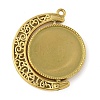 Rotatable 304 Stainless Steel Pendant Cabochon Settings STAS-P408-22G-1