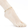 Brass Cobs Chain Anklets AJEW-AN00434-3