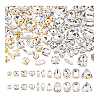2 Bags 2 Colors Glass Sew on Rhinestones GACR-PH0008-04-6