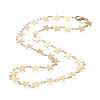 PVD Vacuum Plating 304 Stainless Steel Link Chain Necklaces LS-STAS-I156-26G-1