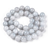 Natural Dyed Yellow Jade Beads Strands X-G-R271-12mm-YXS18-01-2