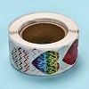 Heart Shaped Stickers Roll Valentine's Day Sticker Adhesive Label DIY-E023-06-3