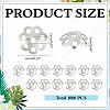 1000Pcs 316 Surgical Stainless Steel Bead Caps STAS-ME0003-22-2