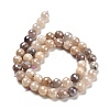 Electroplated Natural Quartz Round Beads Strands G-L598-A06-03-3