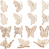 Butterfly Unfinished Wood Decorations for Craft Supplies DIY-SP0006-44-1