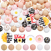 94Pcs 12 Style Food Grade Eco-Friendly Silicone Focal Beads SIL-SC0002-73-1