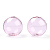 Transparent Blow High Borosilicate Glass Globe Beads X-GLAA-T003-09A-2