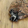 Openable Stainless Steel Memorial Urn Ashes Pendants BOTT-PW0002-046A-EB-2