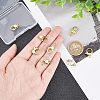 8Pcs 4 Styles Eco-Friendly Brass Lobster Claw Clasps KK-FH0004-33-3