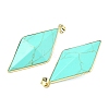 Synthetic Turquoise Faceted Big Pendants G-L623-04G-03-2