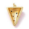 Brass Micro Pave Cubic Zirconia Pendants ZIRC-L100-059G-4