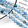Natural Fire Crackle Agate Beads Strands X-G-S346-8mm-19-2