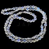 AB Color Plated Electroplate Transparent Glass Beads Strands EGLA-G037-01A-AB01-3