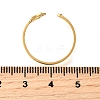 304 Stainless Steel Micro Pave Cubic Zirconia Open Cuff Rings LS-RJEW-S628-02G-3