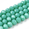 Opaque Solid Color Imitation Jade Glass Beads Strands EGLA-A044-P3mm-D31-1