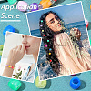 320Pcs 16 Colors  Acrylic European Beads MACR-PA0001-75-5