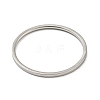 Non-Tarnish 304 Stainless Steel Simple Plain Band Finger Ring for Women Men RJEW-F152-05P-B-2