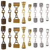32Pcs 8 Styles Alloy Cord Ends HJEW-SC0003-08-1