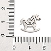 Anti-Tarnish 201 Stainless Steel Charms STAS-Q015-12P-3