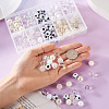 160Pcs 10 Style ABS Plastic Imitation Pearl Beads & Transparent & Opaque Acrylic Beads FIND-SW0001-31-5
