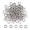 Tarnish Resistant 304 Stainless Steel Open Jump Rings STAS-Q186-02-6x1mm-1