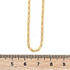 Brass Textured Oval Link Chain Necklaces NJEW-H053-01A-G01-5