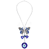Handmade Lampwork Turkish Evil Eyes Pendant Decorations HJEW-GF0001-74-1