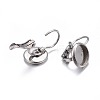 Tarnish Resistant 304 Stainless Steel Leverback Earring Findings STAS-H423-01P-4