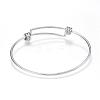 Adjustable 304 Stainless Steel Expandable Bangle Making BJEW-G546-01P-3