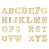 26Pcs Letter A~Z Alloy Lapel Pin Backs JEWB-CJZ0001-03KCG-1