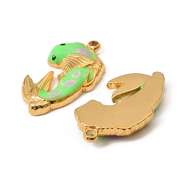 304 Stainless Steel Enamel Pendants STAS-T068-78A-03-1