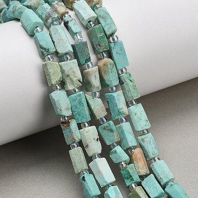 Natural Peruvian Turquoise(Jasper) Beads Strands G-NH0072-E04-01-1