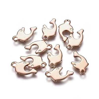 201 Stainless Steel Charms STAS-E484-06RG-1