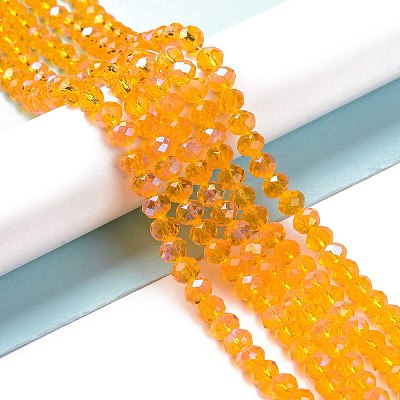 Electroplate Glass Beads Strands EGLA-A034-T3mm-L11-1