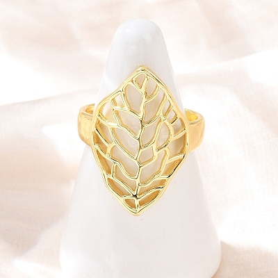 Brass Adjustable Cuff Rings RJEW-C139-16B-G-1