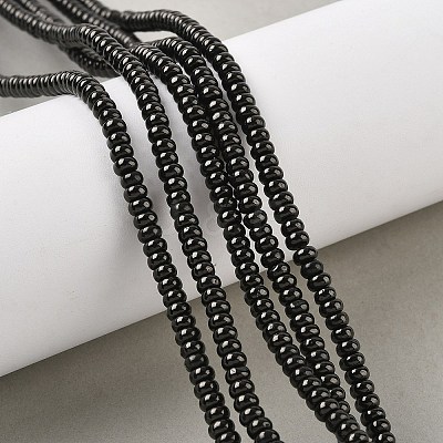 Natural Coal Quartz Beads Strands G-Z095-A01-02-1