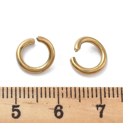 Ion Plating(IP) 304 Stainless Steel Open Jump Rings STAS-M081-01G-08-1