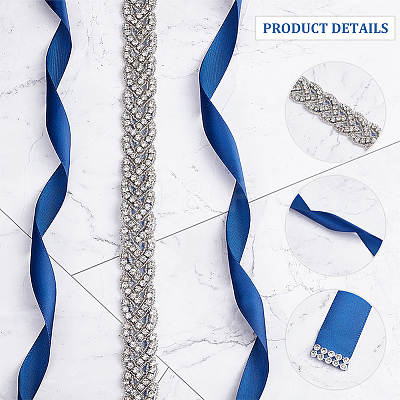 Polyester Bridal Belts DIY-WH0043-02C-1