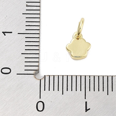 Real 18K Gold Plated Brass Enamel Charms KK-M293-22G-04-1