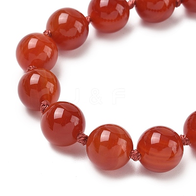 Natural Carnelian Beaded Necklaces NJEW-S405-16-1