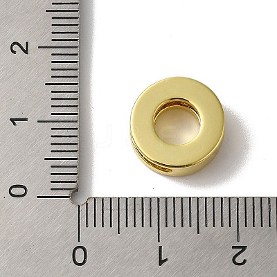 Brass Micro Pave Cubic Zirconia Beads KK-H487-25G-15-1
