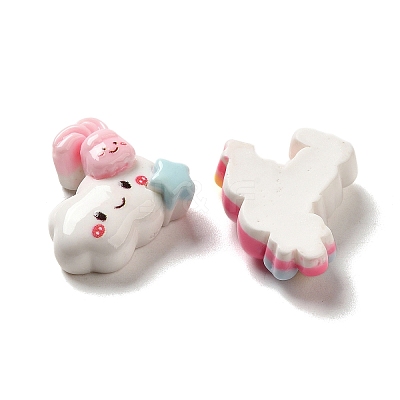Opaque Cartoon Resin Decoden Cabochons RESI-G091-09-1