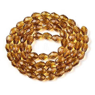 Transparent Glass Beads Strands EGLA-N013-T6mm-D16-1
