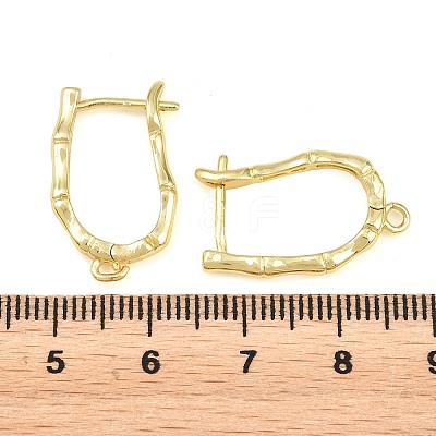 Brass Hoop Earring Findings KK-K340-39G-1