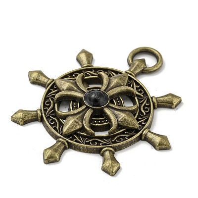 Tibetan Style Alloy Pendants PALLOY-A007-03AB-1