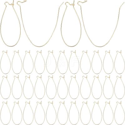 200Pcs Brass Hoop Earrings KK-NB0002-44-1