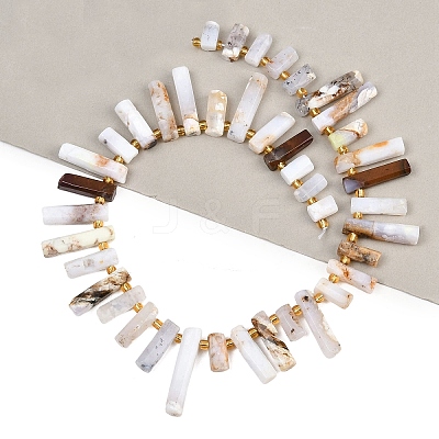Natural White African Opal  Beads Strands G-F829-A02-01-1