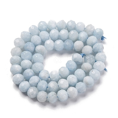 Natural Aquamarine Beads Strands G-K380-A50-01-1
