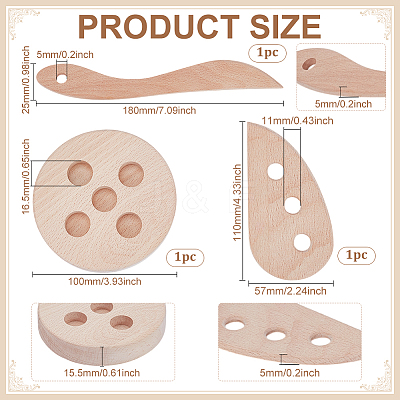 Wooden Ceramic Throwing Rib Tool DIY-WH0622-271-1