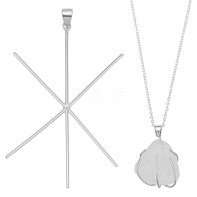 1Pc 925 Sterling Silver Pendants STER-BC0003-70P-1